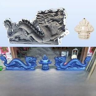 双龙戏珠模具罗马柱模具欧式预制水泥制品新农村外墙墙面装修装饰