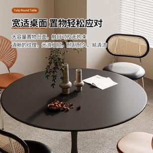 圆形餐桌家用小户型餐厅咖啡圆桌吃饭桌子奶茶店接待洽谈桌椅套装