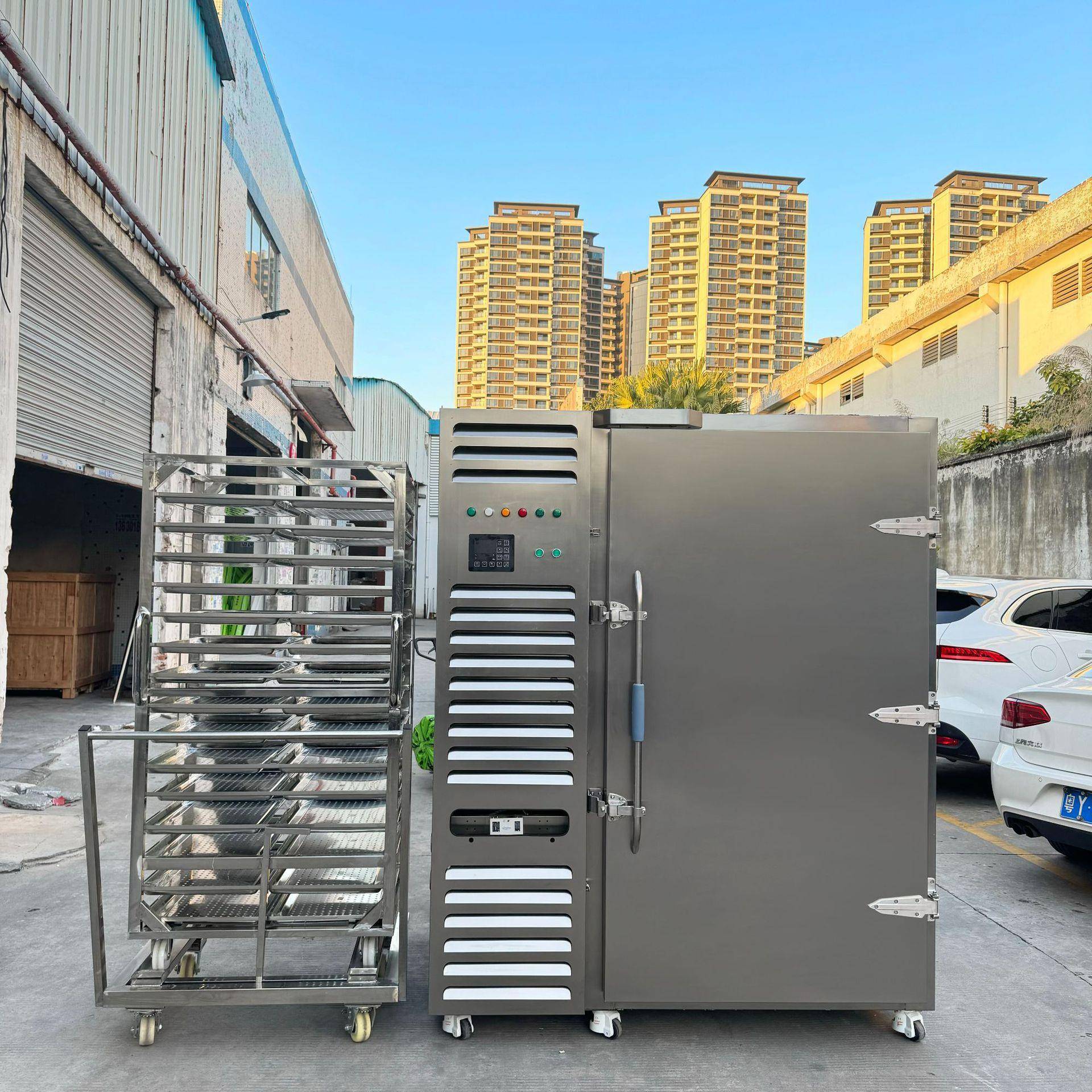 冰皮月饼柜式推车进柜急速速冻机压缩机式零下120度食品速冻柜