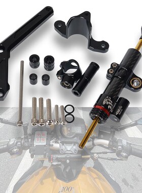 适用贝纳利d钱江TNT黄龙BN600BJ摩托车改装钛尺码方向阻尼器平衡