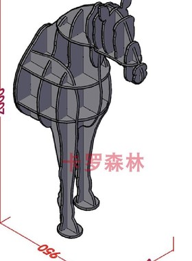 墙饰马书架动物造型半身马壁饰展架橱窗书店装饰门厅主题店面摆件