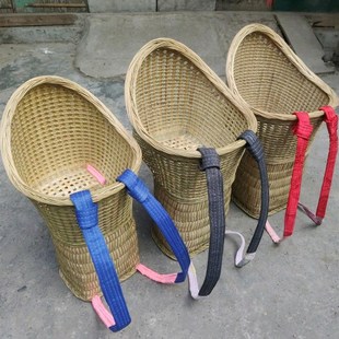 新品宝宝背篼竹编婴儿童小孩四季通用纯手工背娃娃竹编婴儿背篓