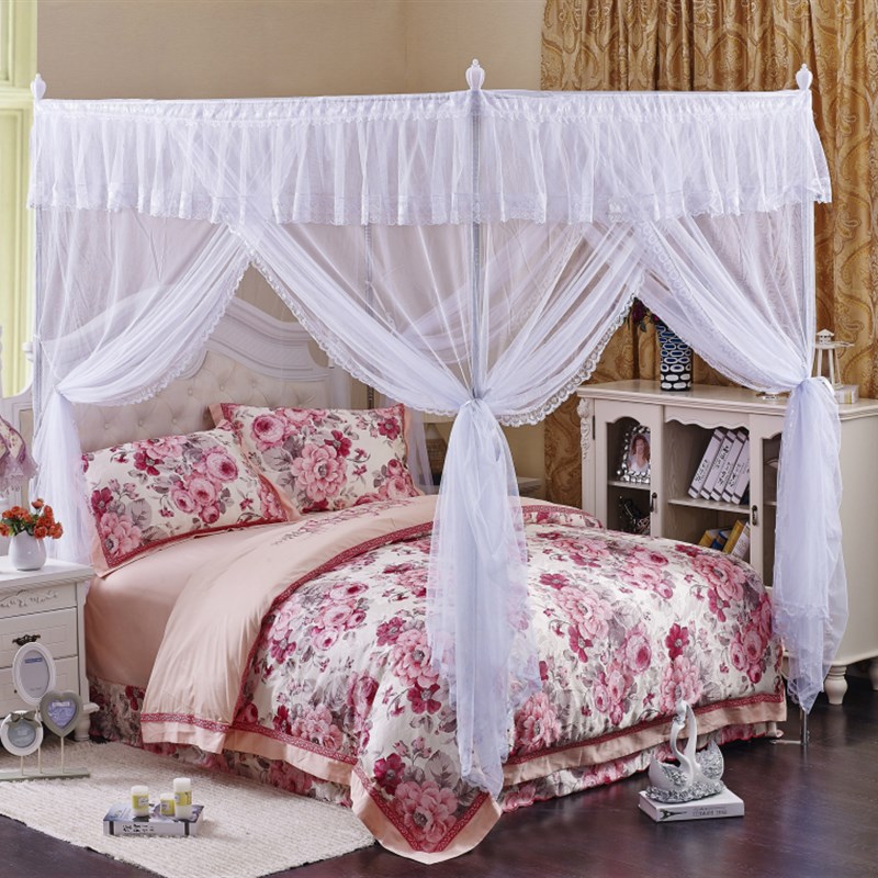 蚊帐家用夏天支架固定落地2021C年新款吊顶式老款式防尘顶布免安