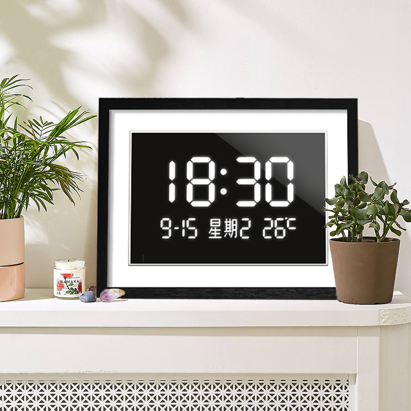 电子时钟摆台式钟表座钟客厅桌面LEFD数字时间显示静音万年历日历