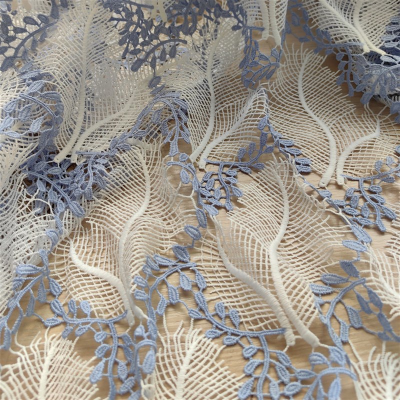 春夏拼色水溶蕾丝面料 连衣裙布料