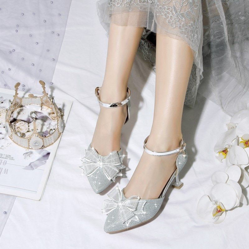 女童凉鞋春夏新款小女孩细跟礼服主持表演出鞋大童尖头高跟舞蹈鞋,童鞋/婴儿鞋/亲子鞋,水晶/水钻鞋,淘宝优惠券,粉丝福利购,淘宝优惠卷