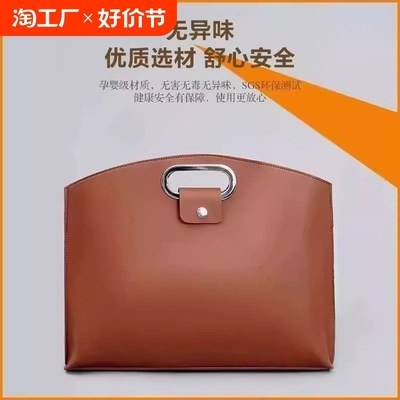 手提文件袋办公包商务公文包女士2024新款高级感通勤笔记本电脑包