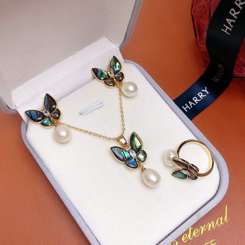 正品天然淡水珍珠套装女戒指耳钉吊坠米珠三件套送妈妈女友礼物,饰品/流行首饰/时尚饰品新,组合套装,淘宝优惠券,粉丝福利购,淘宝优惠卷