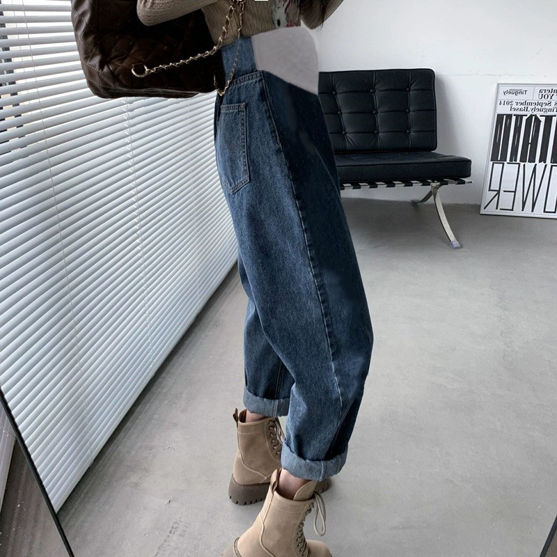 200斤孕妇裤春秋款外穿小个子老爹裤2024新款打底牛仔裤加肥大码