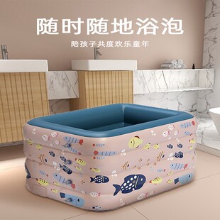 宝宝游泳池充气婴儿n游泳桶家用儿童家庭室内折叠洗澡池.小型戏水