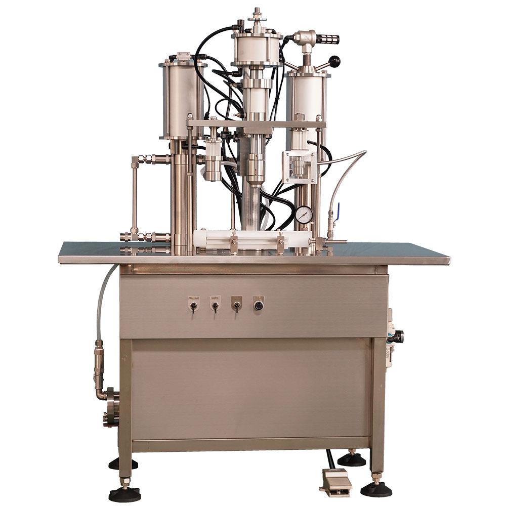 厂家售脚用气雾剂灌装机压力罐灌装机械酒精杀毒喷雾灌装设备