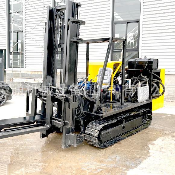 多用途升降液压全自动搬运车建筑工程便携电启动爬坡载货履带叉车