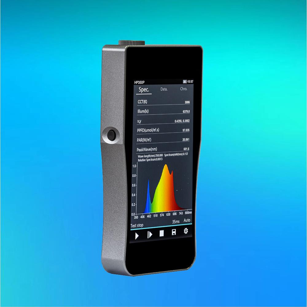HP350P植物光照分析仪PPFDPAR光谱照度色温波长显色指数