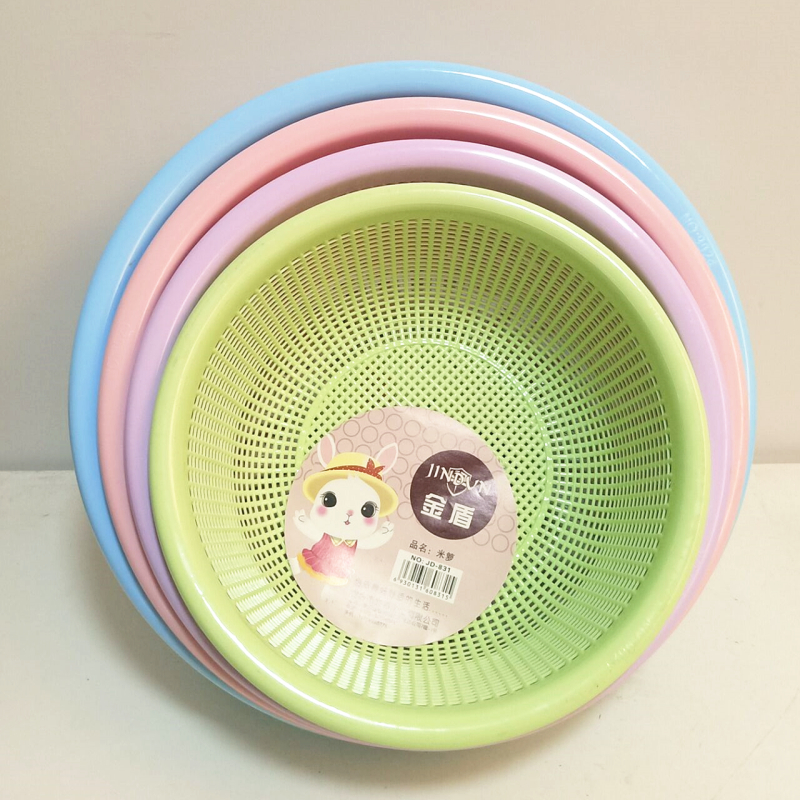 加厚塑料圆形厨房沥水篮洗菜篮