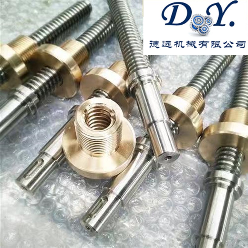 厂家供应 包装机机床丝杆非标标准梯形扣丝杆T型螺纹螺杆配铜螺母