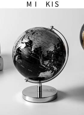 办公室电视柜装饰地球仪摆件轻奢高档客厅桌面书房酒柜家居装饰品