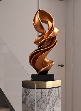 大型落地几何艺术品摆件客厅过道楼梯间现代工艺品酒店大堂装饰