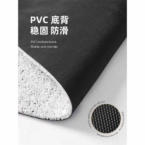 2024新款现代中式PVC花朵入户门地垫进门玄关地毯门口防滑门垫子
