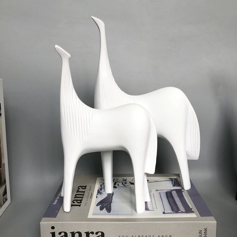 树脂工艺品对马摆件立式抽象动物马阁楼卧室办公室家居装饰品摆件,特色手工艺,其他特色工艺品,淘宝优惠券,粉丝福利购,淘宝优惠卷