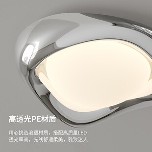 卧室灯2024年新款 简约现代创意吸顶灯全光谱护眼智能主卧房间灯具