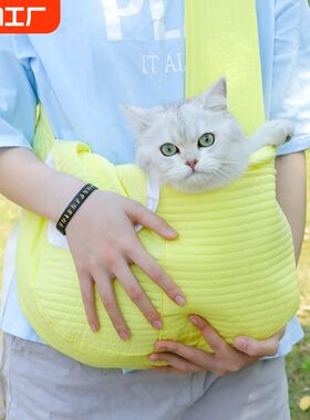 猫包外出便携猫洗澡神器小型犬泰迪狗包宠物猫咪单肩背包书包斜挎