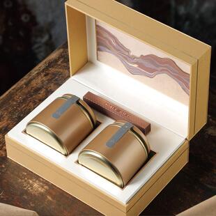 红茶茶叶包装盒空礼盒通用高端定制碧螺春半斤装茶叶罐礼品盒空盒