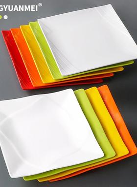 祥源美密胺餐具盘子彷瓷商用餐厅饭店菜盘饭盘碟子塑料火锅店餐盘