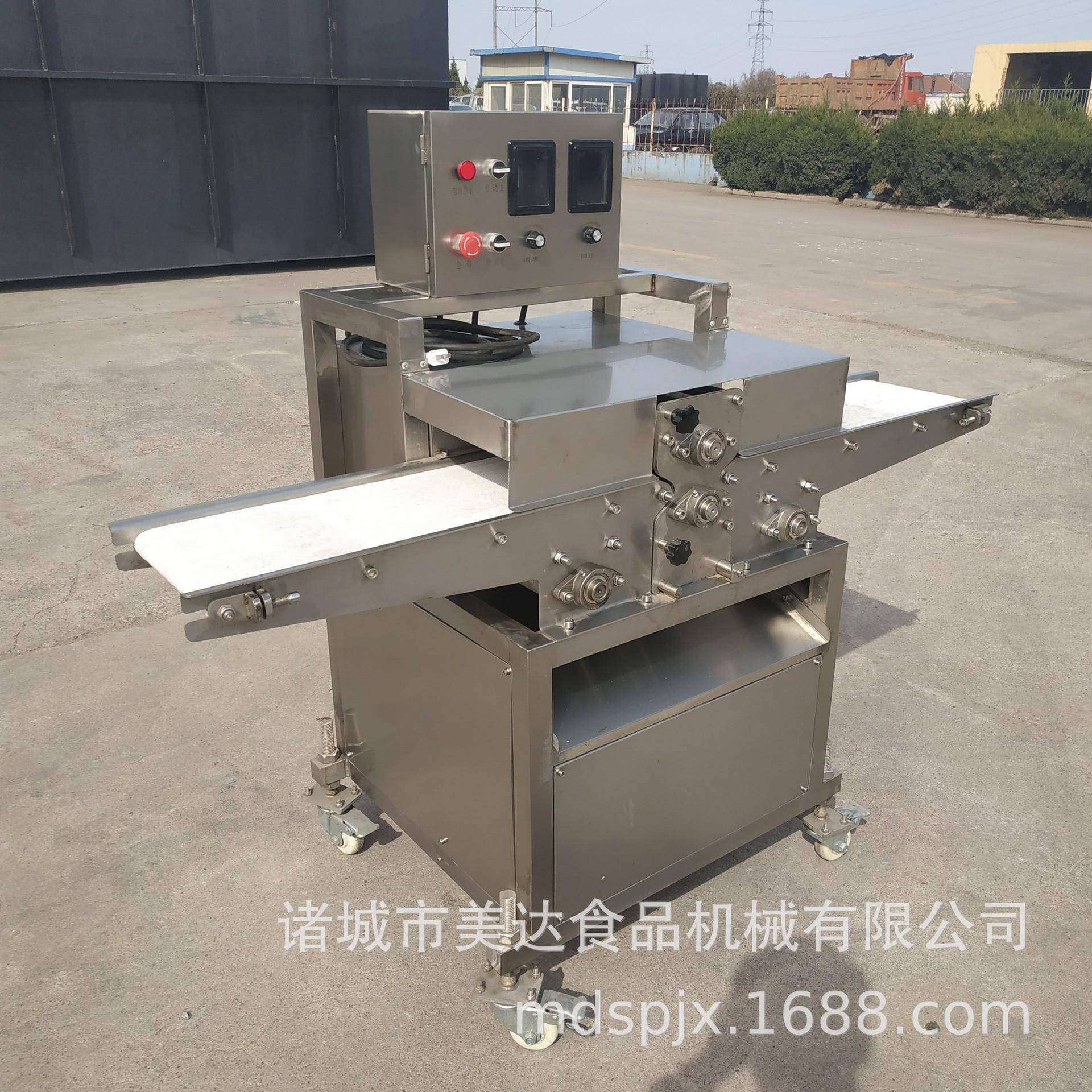 全自动鲜肉切片机无骨鸡柳切条机厂家肉制品加工设备腊肉切条机