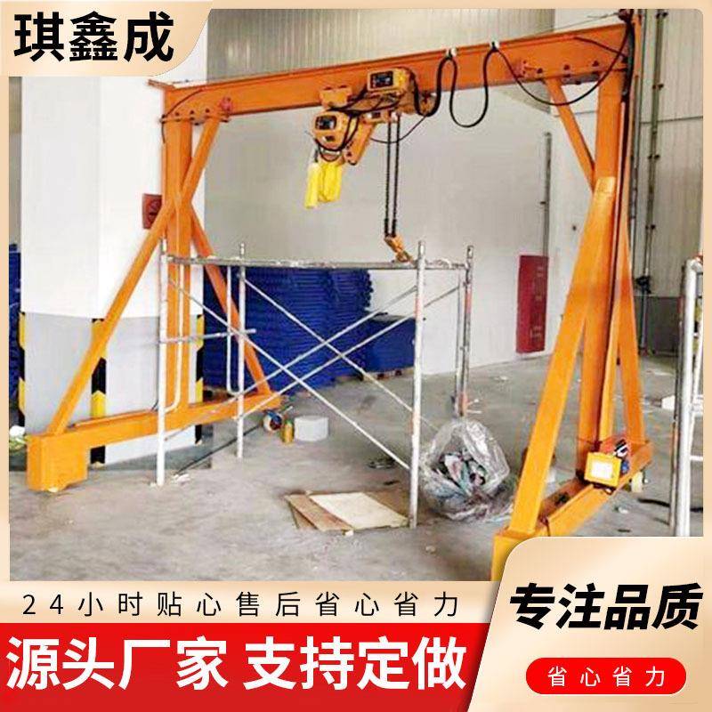 小型电动龙门架厂房装卸货物用无轨万向移动2吨吨简易龙门架