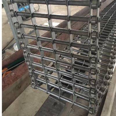 厂家定制包装机械网链眼镜型耐磨04不锈钢链网链片式输送网链