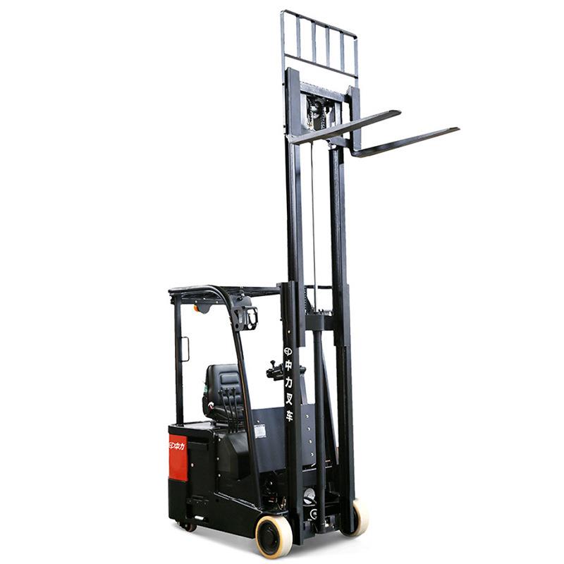 1.0-1.2吨三轮座驾电动堆高叉车三支点叉车升高装卸堆垛铲车