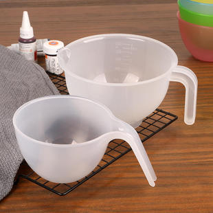 烘焙奶油调色碗带刻度可叠加大容量圆弧手柄搅拌碗烘焙工具