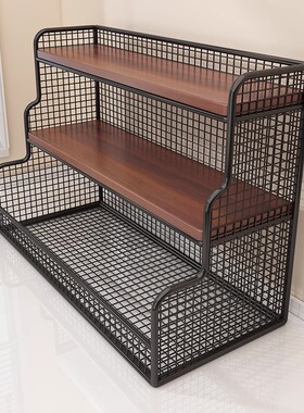 日本进口MUJIE桌面收纳置物架厨房餐桌台面多层整理茶包盒水杯架