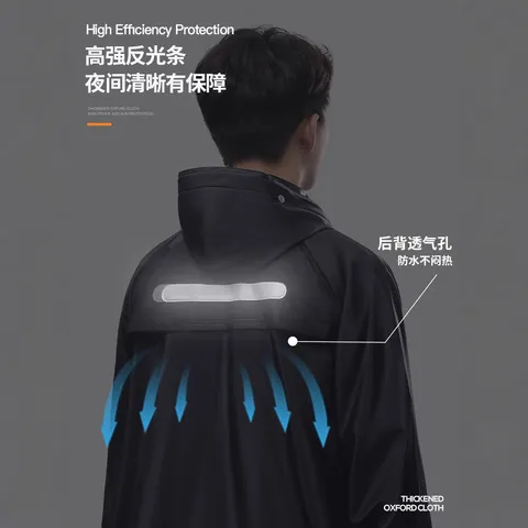 防暴雨摩托车男款套装长款雨衣加厚雨裤分体全身防水成人骑行