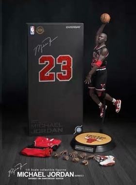 全新现货 Enterbay EB 迈克尔乔丹 23号 黑