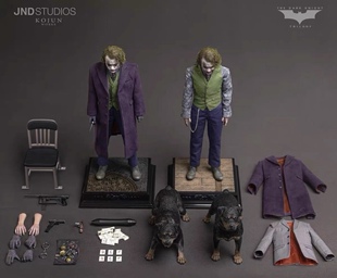 JND 1/6 蝙蝠侠 黑暗骑士 小丑 希斯莱杰 JOKER C款 短发