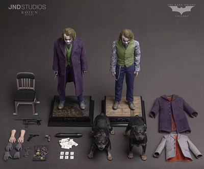 JND 1/6 蝙蝠侠 黑暗骑士 小丑 希斯莱杰 JOKER C款 短发