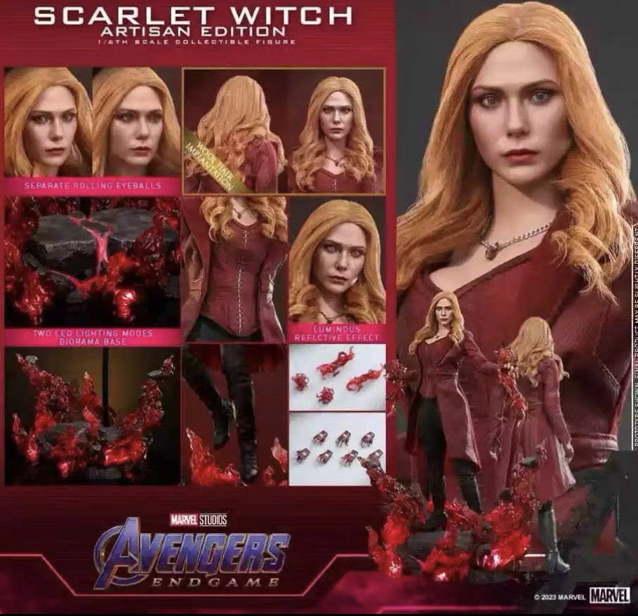全新现货 HOTTOYS HT 1/6 绯红女巫 DX36AE 植发版