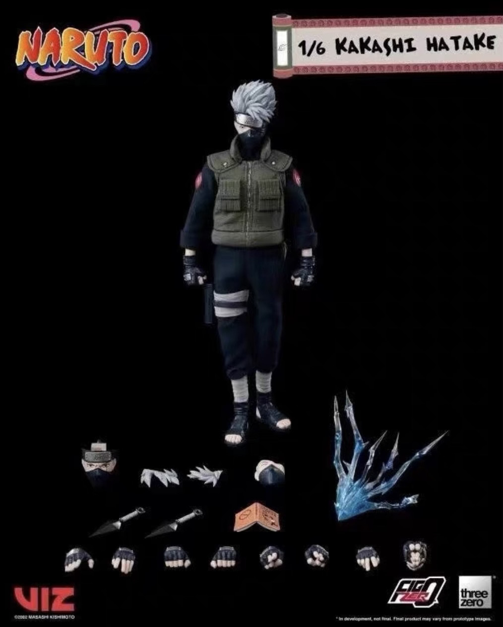 全新现货 3A threezero 火影忍者 旗木卡卡西