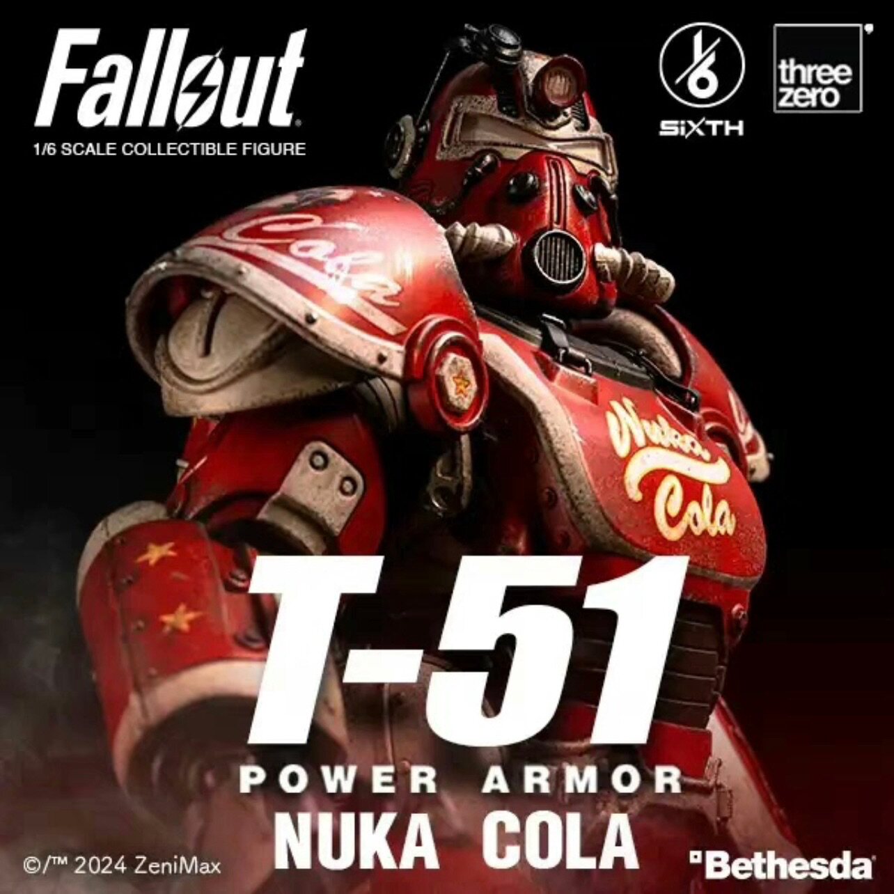 全新现货 3A threezero 辐射4 T51 核子可乐 动力装甲