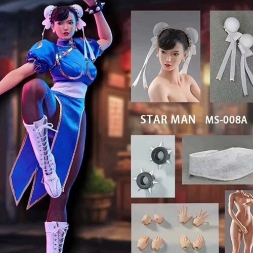 全新现货 STARMAN 1/6 街霸 春丽 旗袍