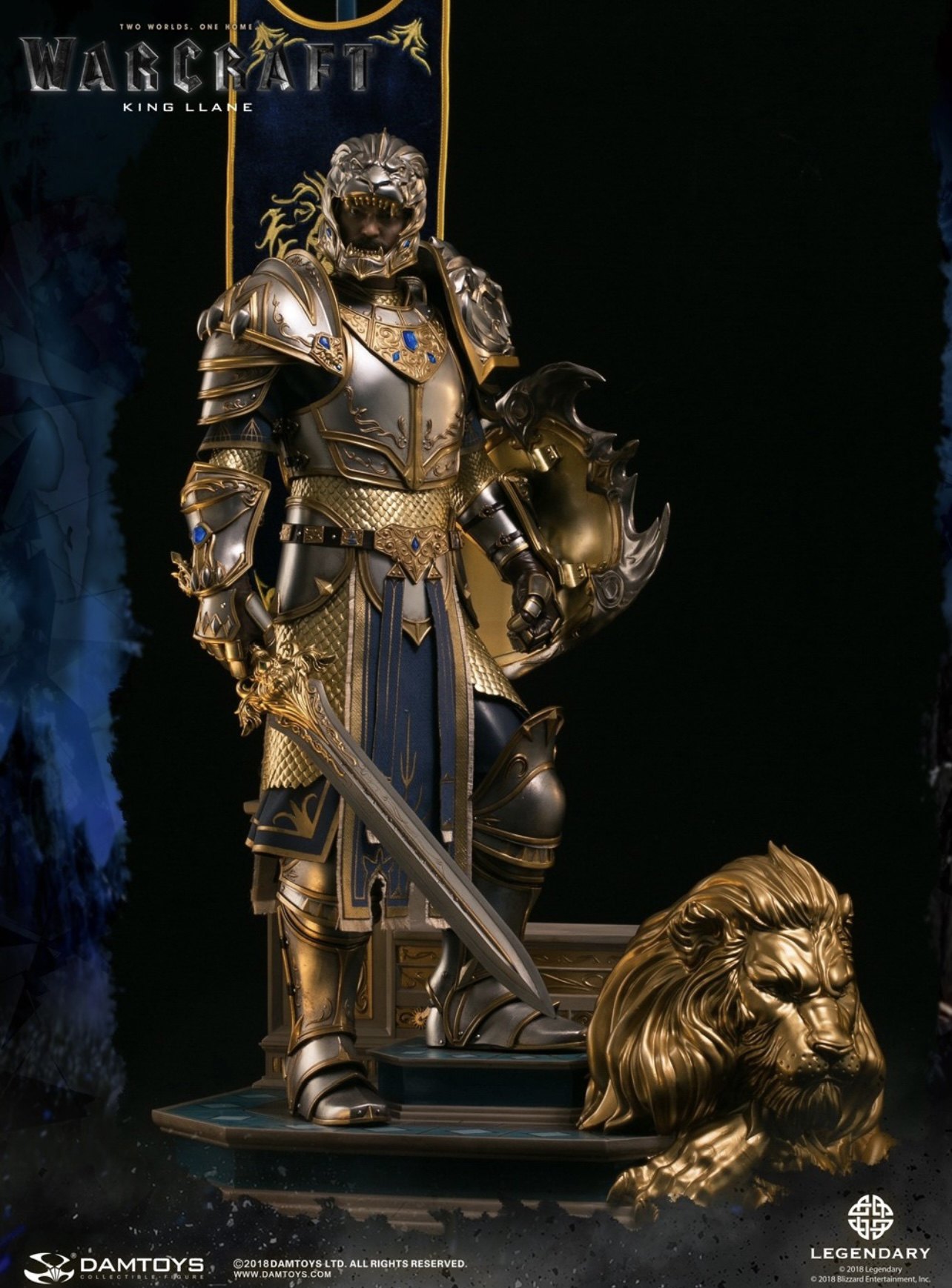 全新现货 DAMTOYS 1/6 魔兽世界 人族 莱恩国王 史诗系列