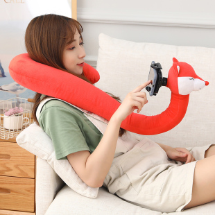 U型枕懒人支架U形枕床头挂脖子床上躺着被窝睡觉看手机架追剧神器