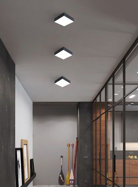 过道灯走廊灯超薄明装筒灯暗装玄关灯入户灯阳台楼梯吸顶灯走道灯
