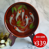 金魚禮物立體樹脂畫擺件