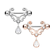 新款 性感锆石乳环乳钉身体穿刺饰品欧美流行锆石乳饰品piercing潮