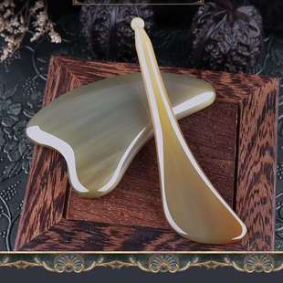 牛角拨筋棒女脸部美容棒面部通用眼部点穴笔刮痧板全身经络拨经棒