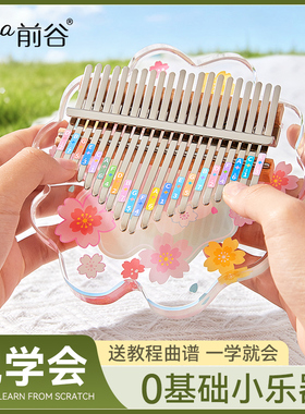 拇指琴水晶透明卡林巴21音初学者女学生儿童手指姆钢琴冷门小乐器