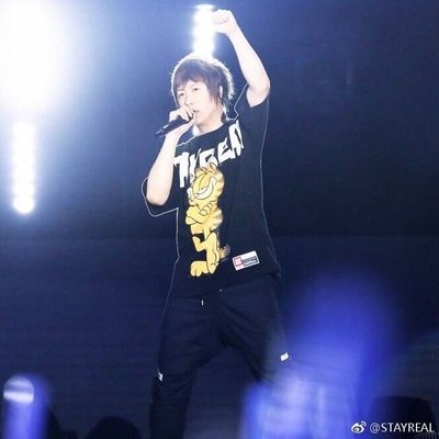 五月天阿信同款 潮牌SR神气加菲猫小立领宽版t恤 休闲时尚情侣款