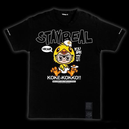 stayreal纯棉短袖夏季情侣装